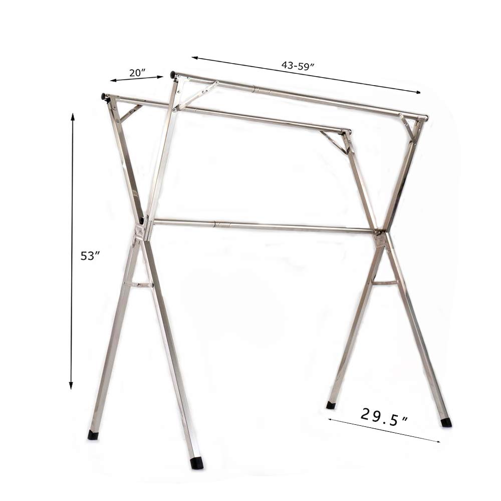 Stainless Steel Foldable Laundry Clothes Drying Rack