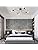 OYIPRO 4-Light Vintage Ceiling Light | Black Metal E27 Chandelier