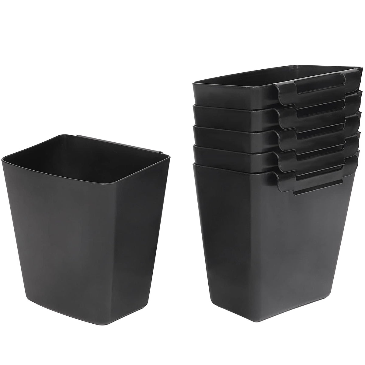 AYVANBER 6 Pack Hanging Cup Holder for Rolling cart Accessories Hooks Little Hanging Buckets Hanging Storage Bins Craft Supplies for Rolling Utility - image 1