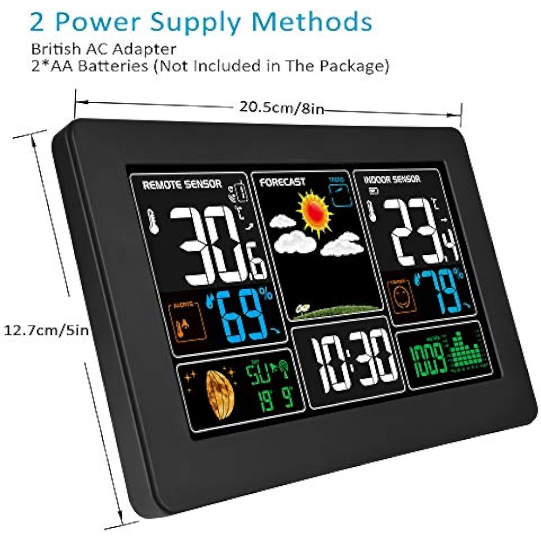 Kalawen Wireless Weather Station | Digital Barometer & Humidity Monitor
