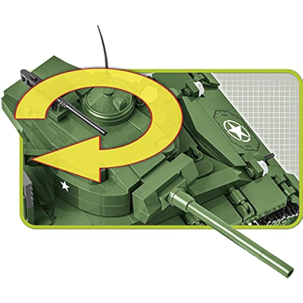 COBI M24 Chaffee Tank Model Building Set – 590 Piece Construction Toy