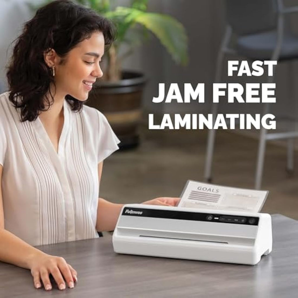 Fellowes Saturn A4 Laminator – InstaHeat 60s Warm-Up for Home & Office