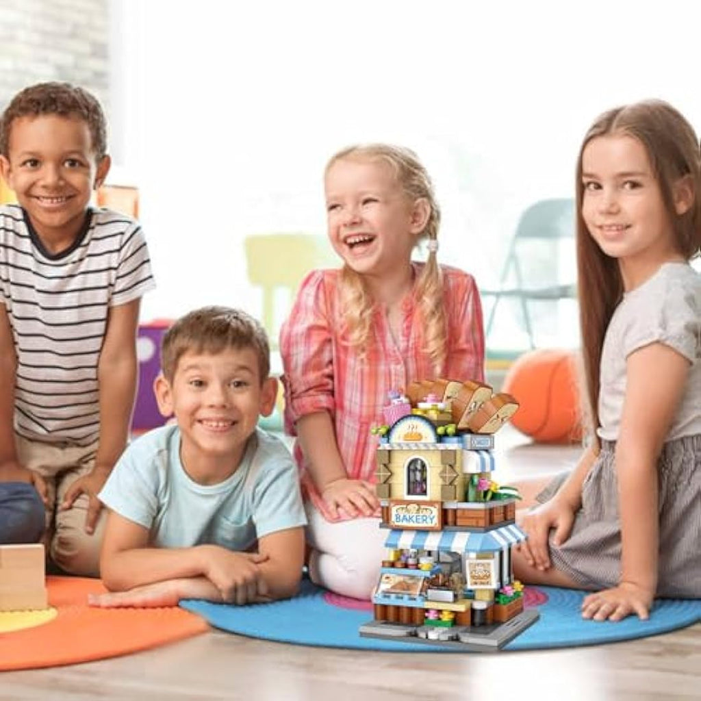MEIEST Mini City Bakery Building Blocks - DIY Architecture Model Set