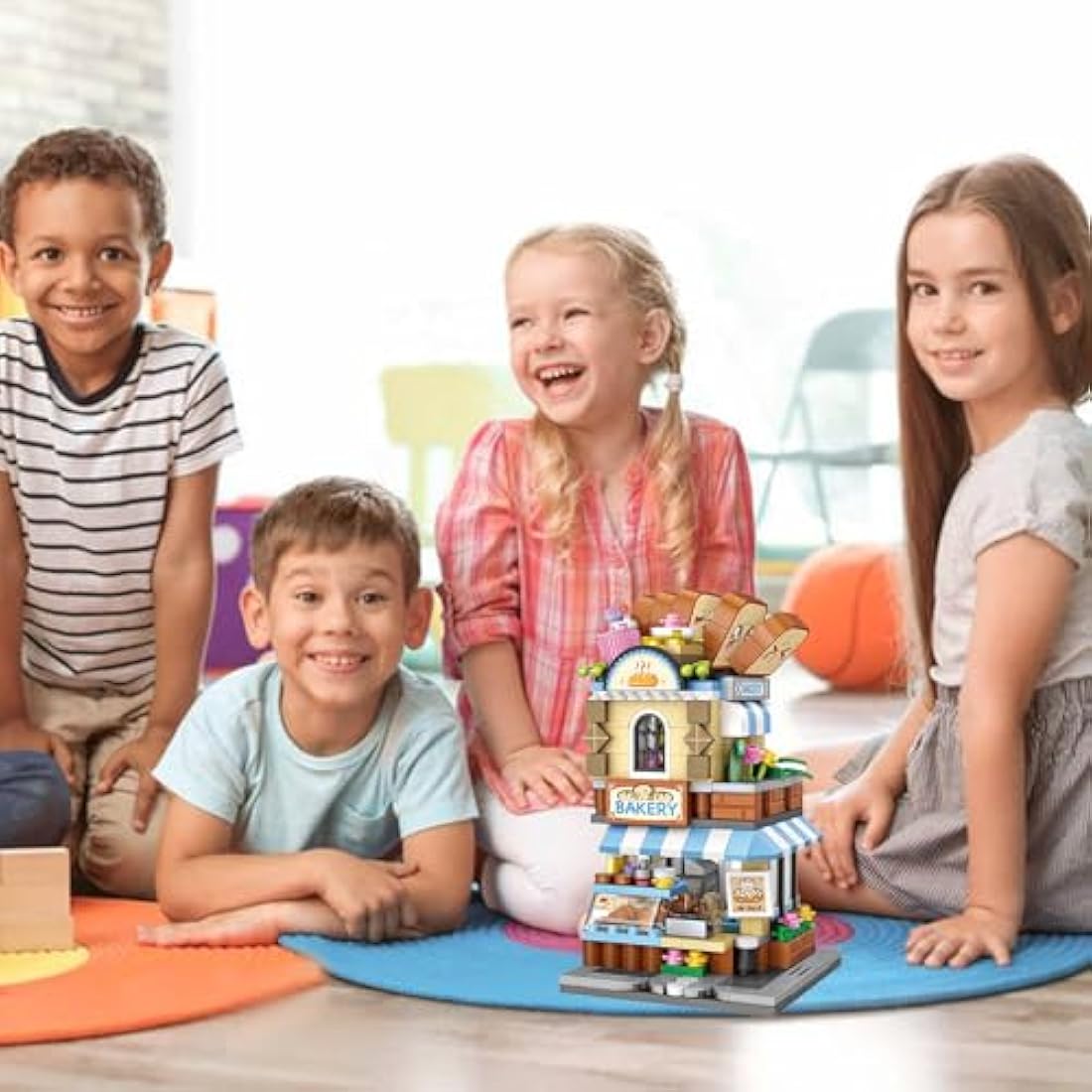 MEIEST Mini City Bakery Building Blocks - DIY Architecture Model Set
