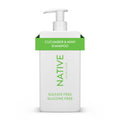 Native Cucumber & Mint Natural Shampoo - Sulfate-Free Hair Care (16.5 oz)