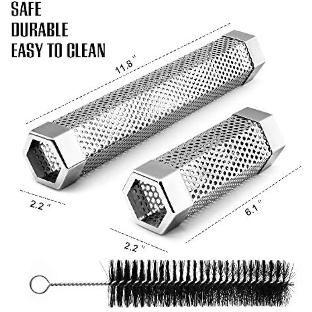 BEWAVE Stainless Steel Pellet Smoker Tube for Hot and Cold Smoking