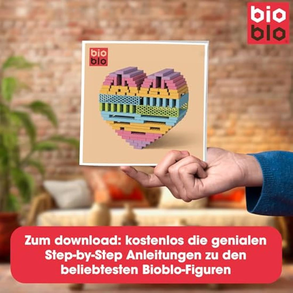 Bioblo Funbox Pastel Mix 200 – Sustainable Montessori STEM Blocks