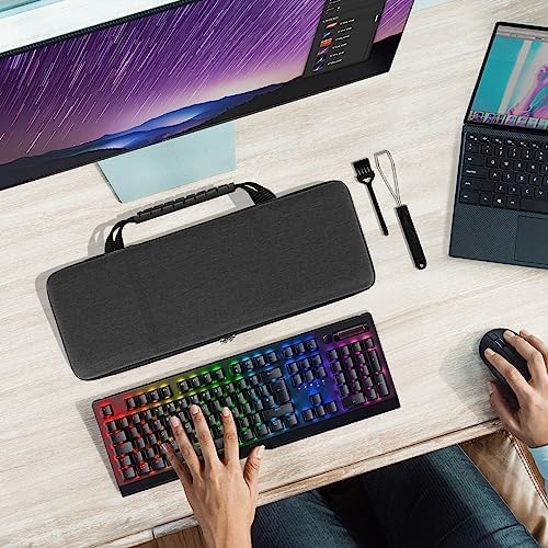 Geekria Hard Shell Keyboard Case | Travel Bag for 108 Key Mechanical