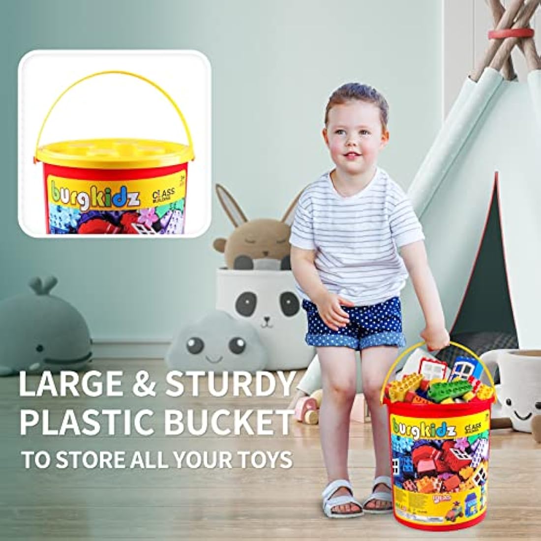 Jolof Store 214pc Big Building Block Set – Toddler Educational Toy