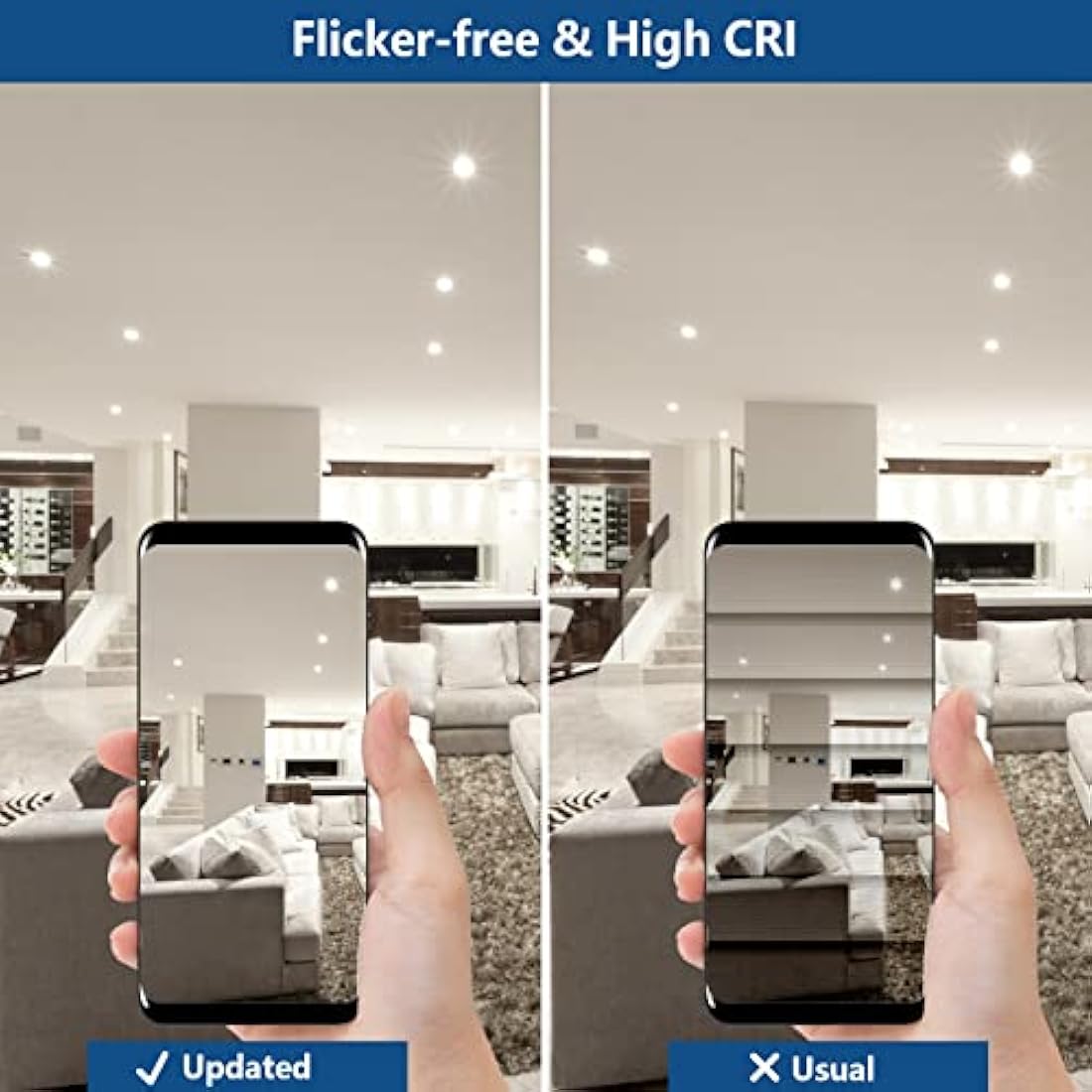 HiBay 10-Pack IP44 LED Recessed Downlights – 5W Ultra Slim Spotlights