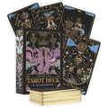 Calmoura Tridevia Tarot Cards with Guide Book - 78 Gilded Rider Waite Deck