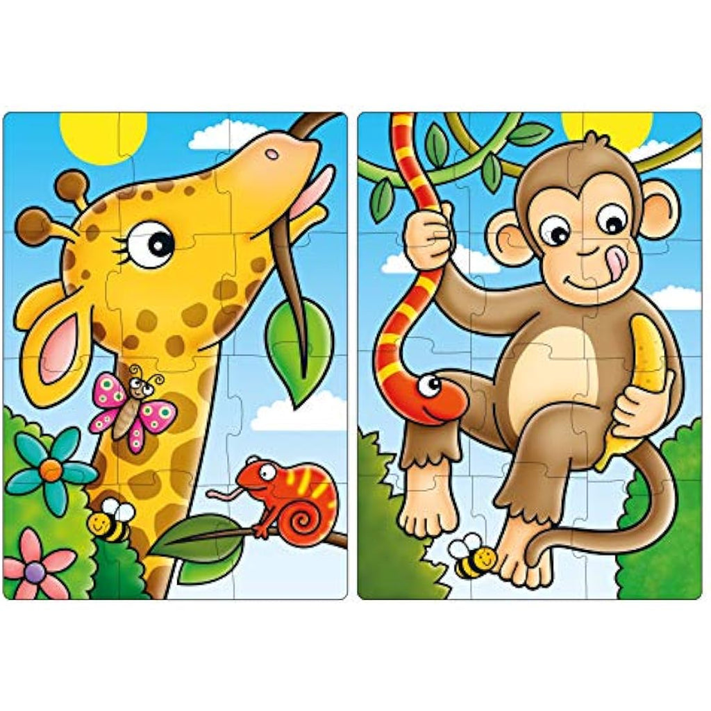 Orchard Toys First Jungle Friends Jigsaw Puzzle | 2-Pack for Ages 2+