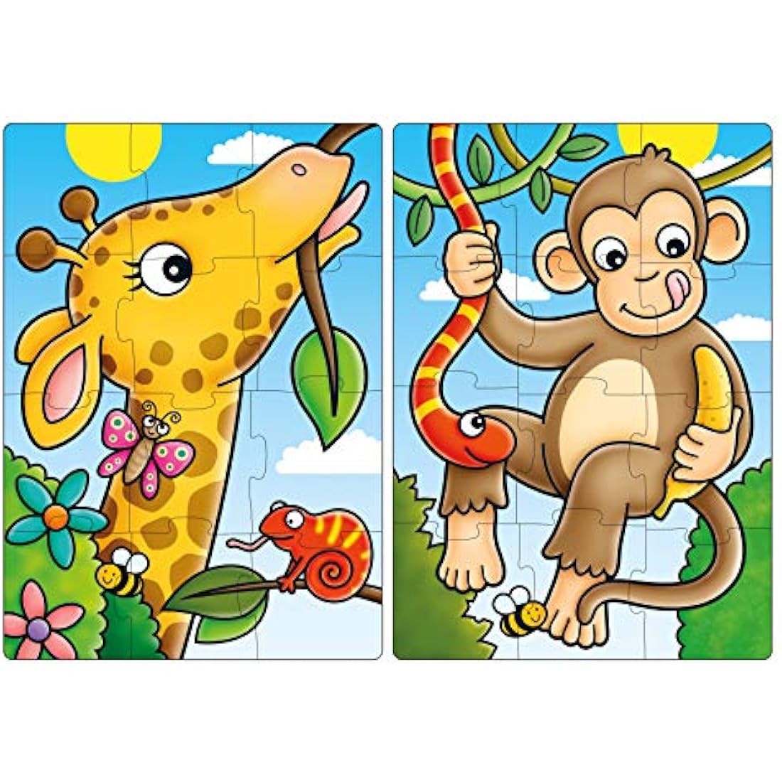 Orchard Toys First Jungle Friends Jigsaw Puzzle | 2-Pack for Ages 2+