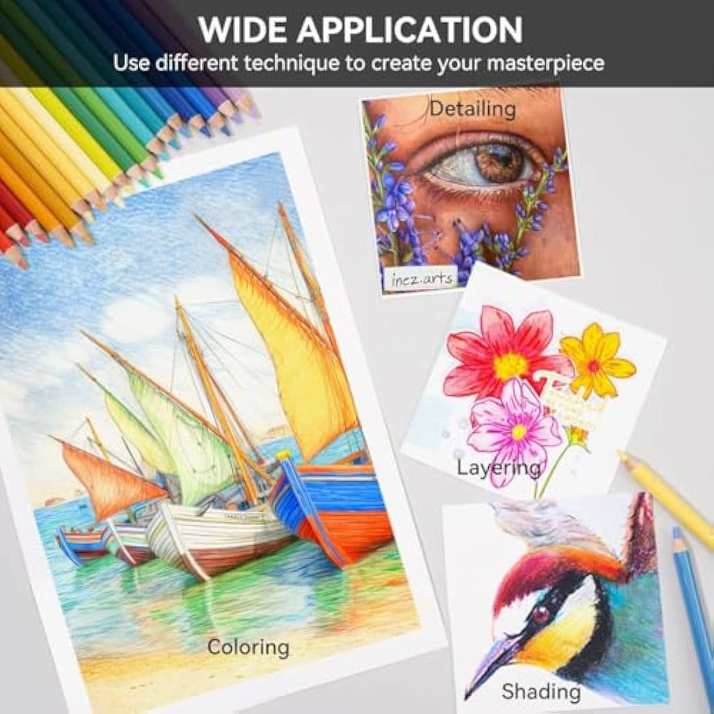 Arrtx 126 Coloured Pencils Set – Professional Soft Core Drawing Pencils