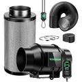 VIVOSUN AeroZesh G6 150mm Grow Tent Ventilation Kit with E12 Controller