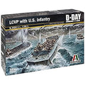 Italeri 1:35 LCVP with US Infantry Plastic Model Kit – Military Scale
