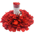 WAKISAKI Dark Red Artificial Rose Petals - Deodorized & Ready-to-Use (1000 CT)