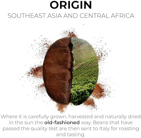 Grano Milano Robusta Coffee Beans – 1kg Dark French Roast Extra Strong