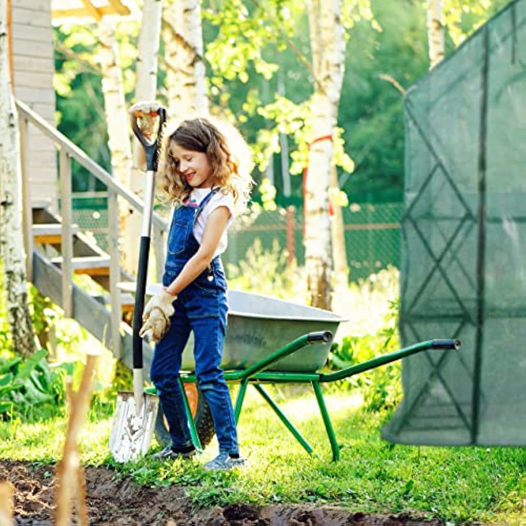 Relaxdays Walk-In Foil Greenhouse – Portable Garden Grow Tent with Shelf