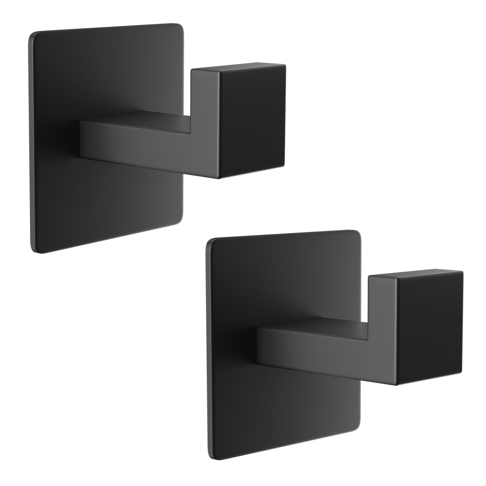 YUET Adhesive Towel Hooks – 304 Stainless Steel Robe Hooks, 2 Pack