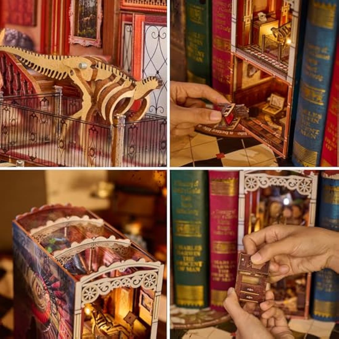 Spilay DIY Book Nook Kit - The Unsolved Case of the Museum with LED