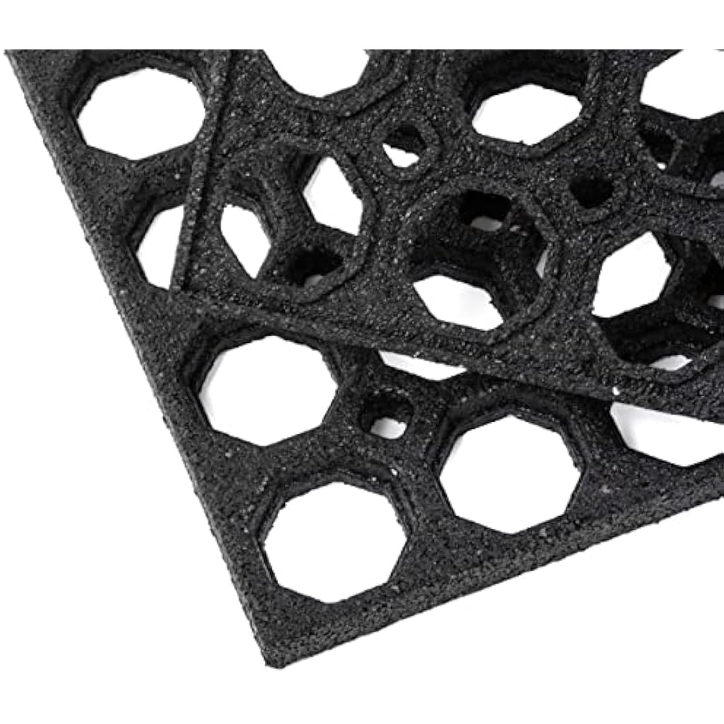 Honeycomb Rubber Doormat – Heavy Duty Outdoor Boot Scraper
