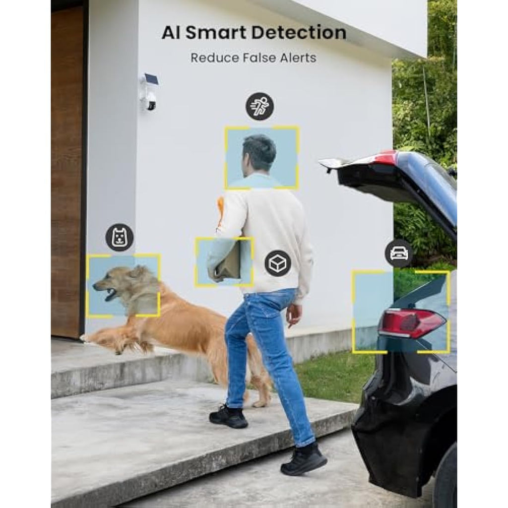 ieGeek 2K Solar Security Camera – 360° Wireless Outdoor CCTV with Night Vision
