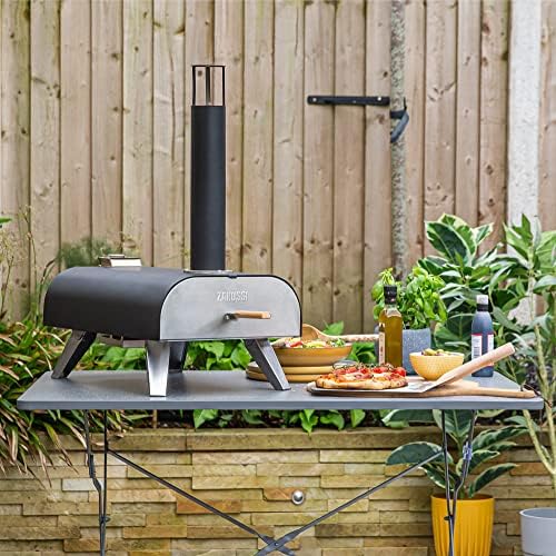 Zanussi Portable 12" Wood Pellet Pizza Oven with Paddle & Cover