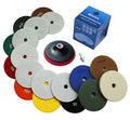 Waies 11-Piece Diamond Polishing Pad Kit with M14 Backer for Granite