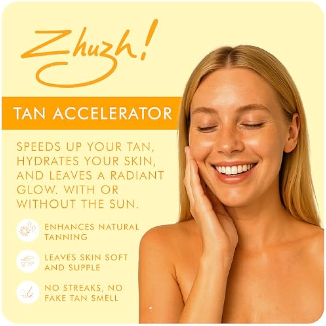 Zhuzh! Tan Accelerator Refill – 500ml Melanin Booster with Shea Butter