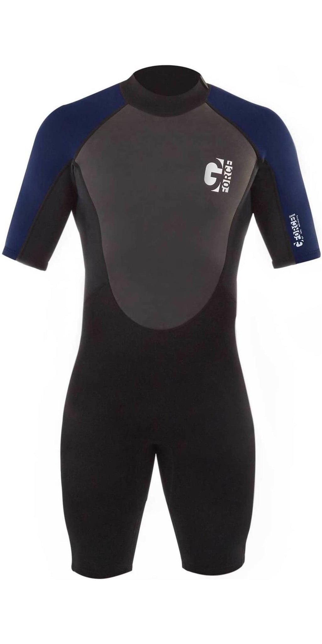Gul Mens G-Force 3mm Shorty Wetsuit – Black Navy Neoprene – D-Flex