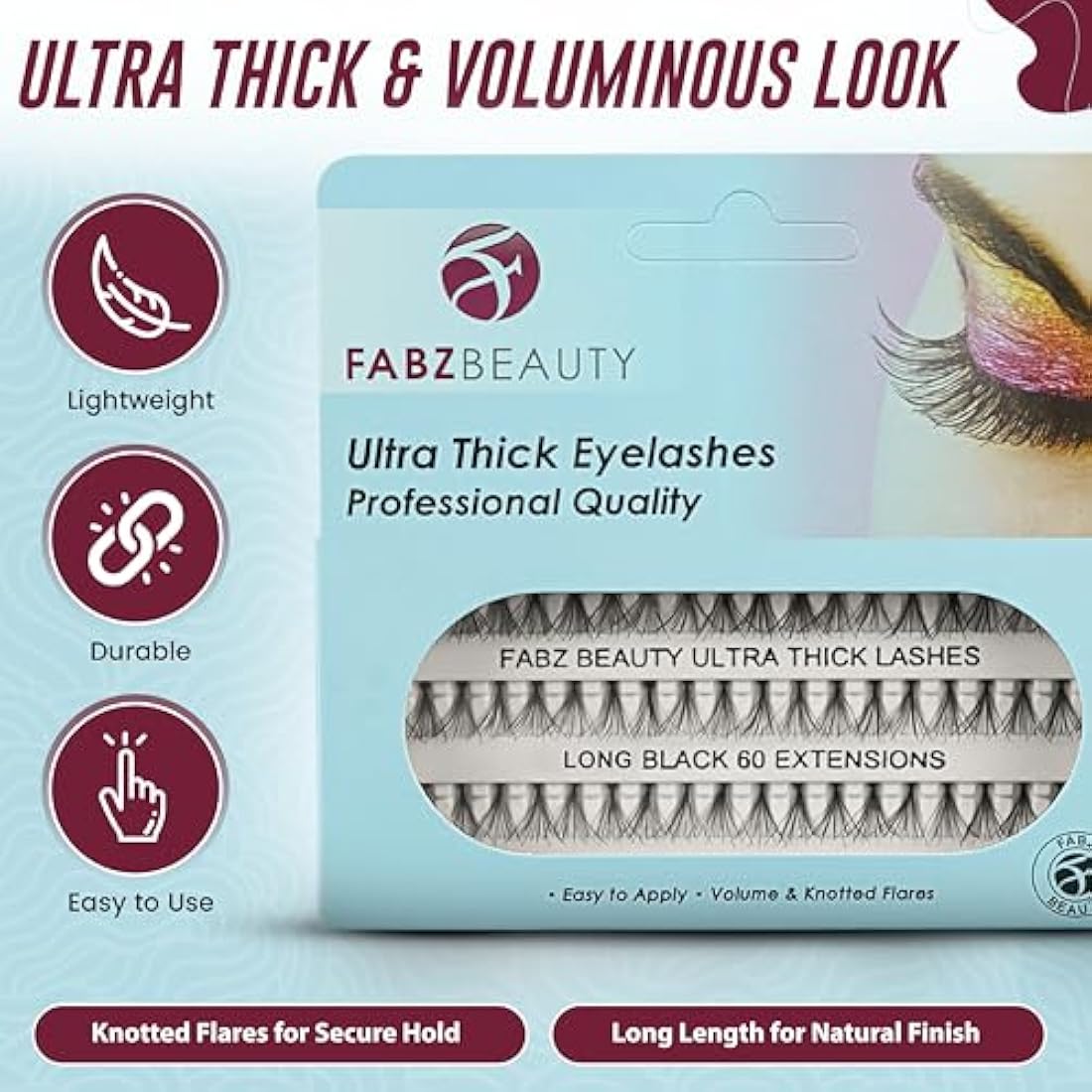 Jolof Store Cluster Eyelashes – Ultra Thick Cat Eye Lash Extensions