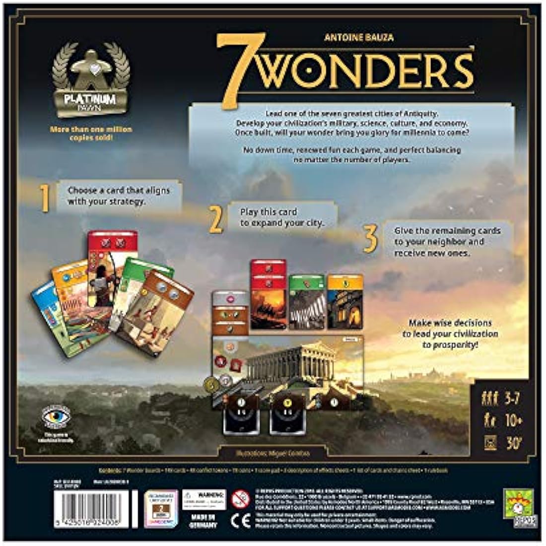 7 Wonders Board Game by Repos Production – Ancient Civilization Strategy