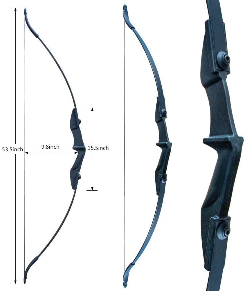 D&Q Takedown Recurve Bow and Arrow Archery Set - 30/40 lbs Kit