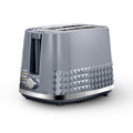 Tower Solitaire 2 Slice Toaster – 850W Grey with Chrome Accents