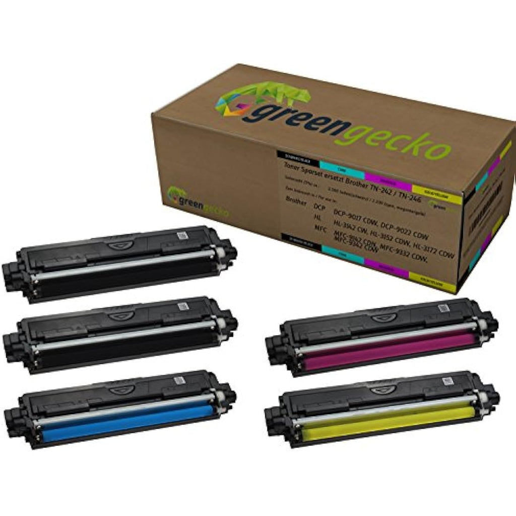 5 XXL Toner Set for Brother TN-242 TN-246 | HL-3142cw DCP-9022cdw