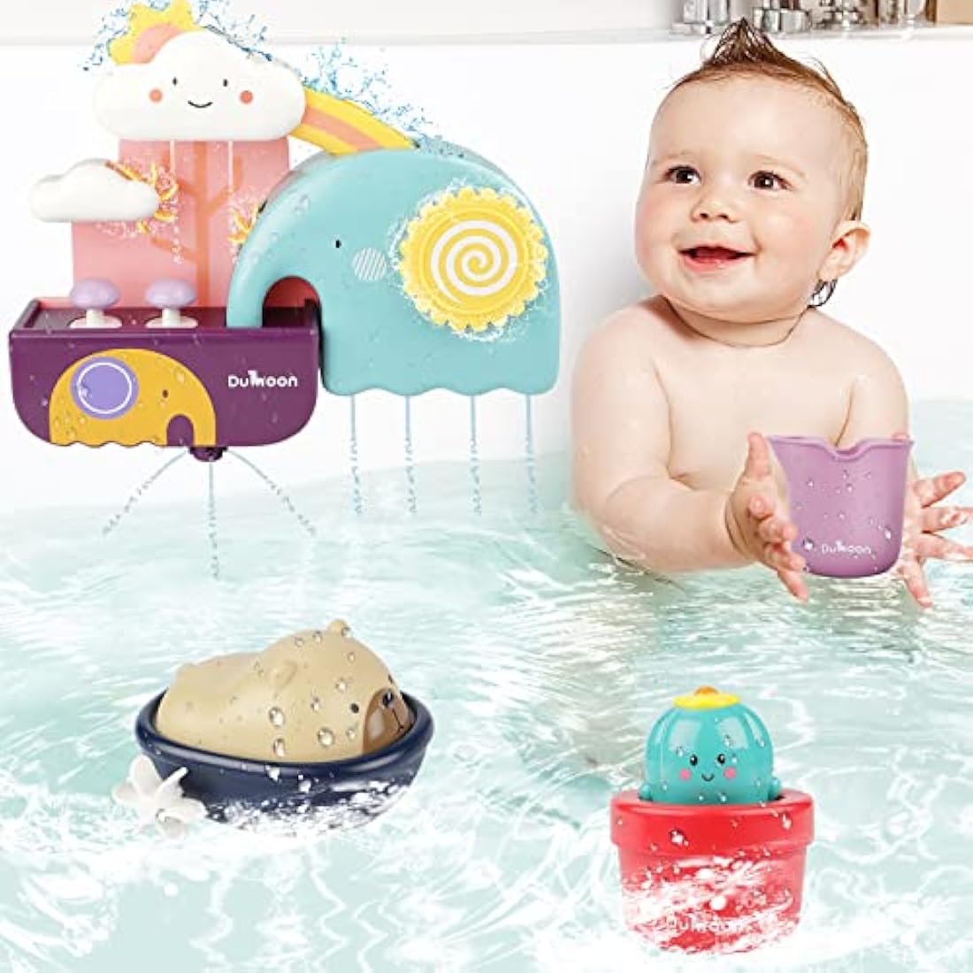 Jolof Store Baby Bath Toys - Waterfall Water Station for Toddlers 1-3