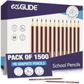 Eziglide HB Graphite Pencils – Bulk Pack of 1500 Presharpened School Pencils