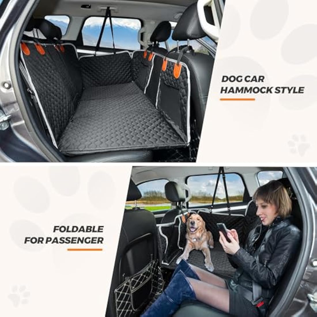 Dog Car Seat Cover – Waterproof Pet Hammock for SUV & Truck