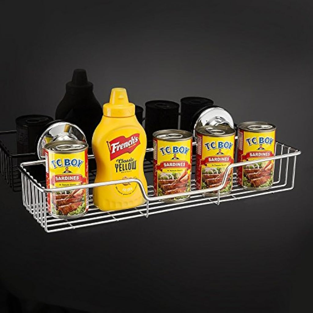 SANNO Suction Cup Shower Caddy – Rustproof Stainless Steel Basket (Set of 2)
