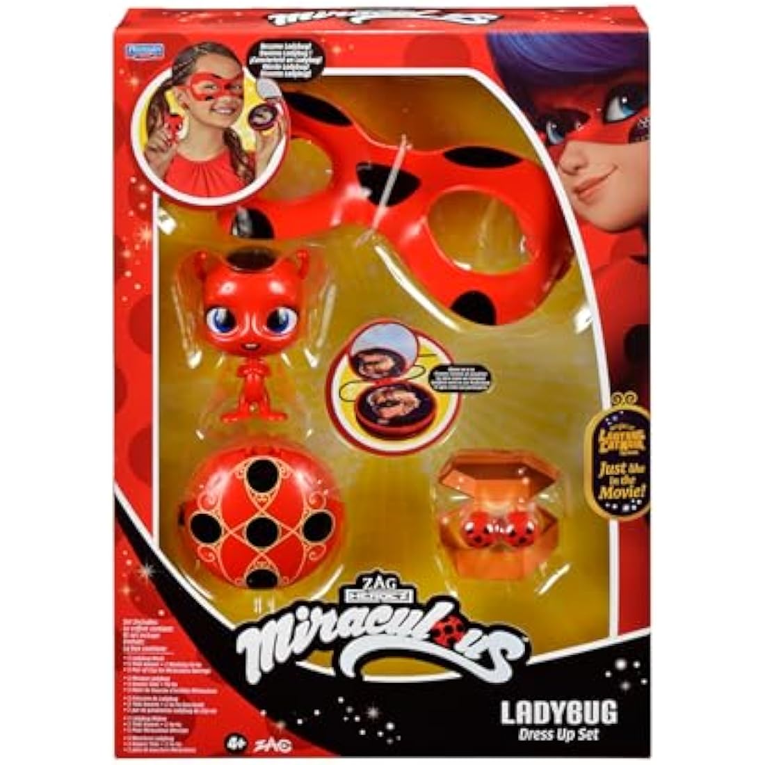 Miraculous Ladybug Role Play Set – Kids Superhero Costume with Mask