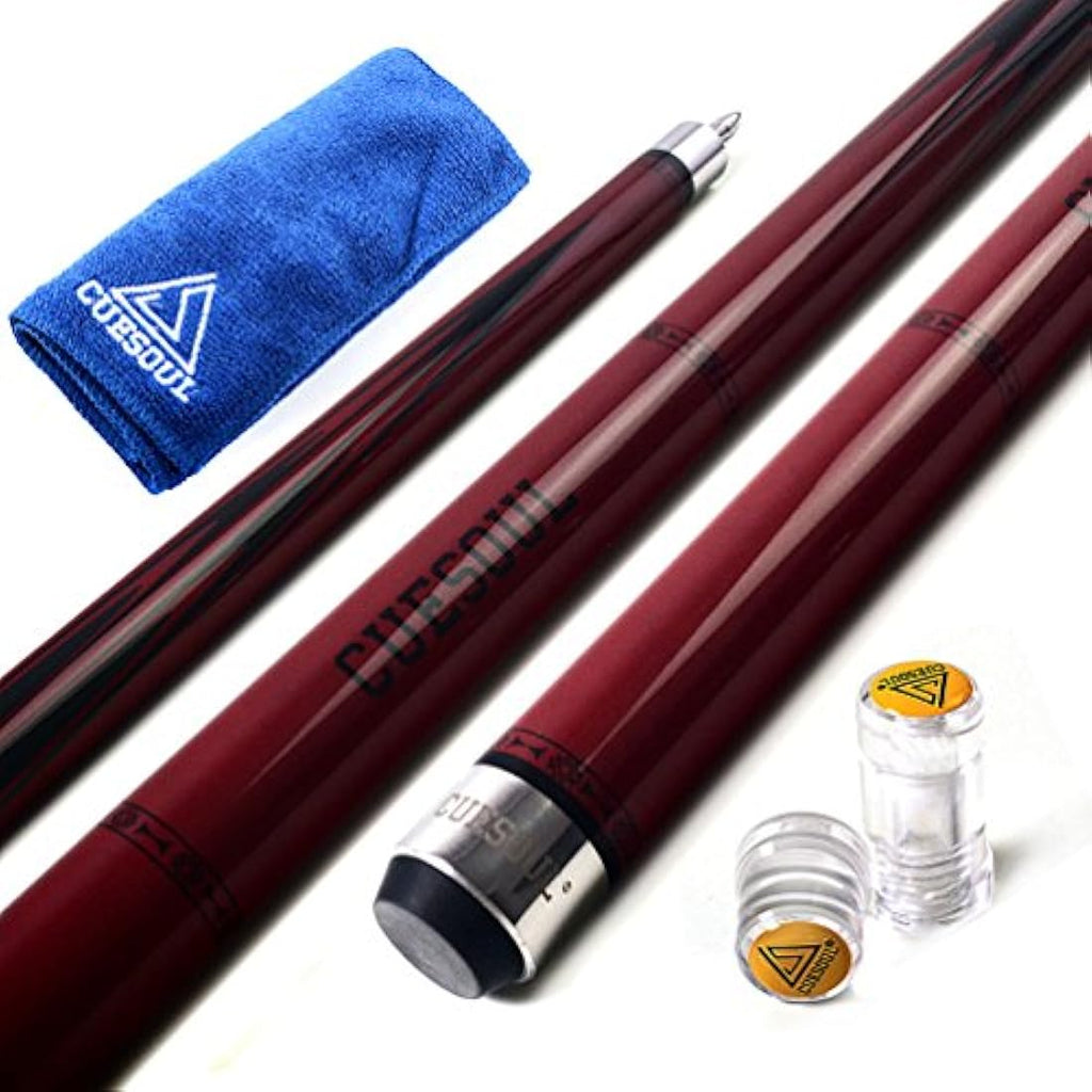 CUESOUL 58" 19oz Canadian Maple Pool Cue Stick | Quick-Release Joint