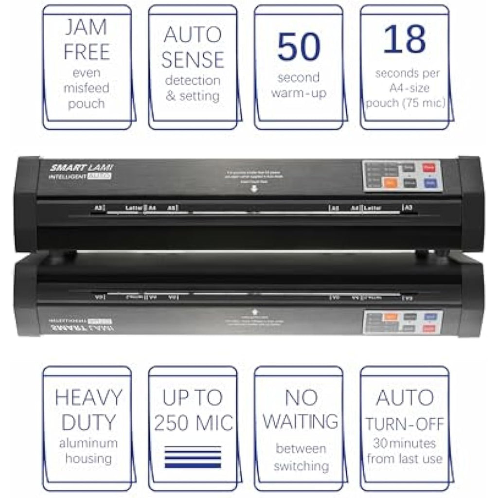 SINCHI A3 Thermal Laminator | Heavy Duty Auto Sense Foil Applicator