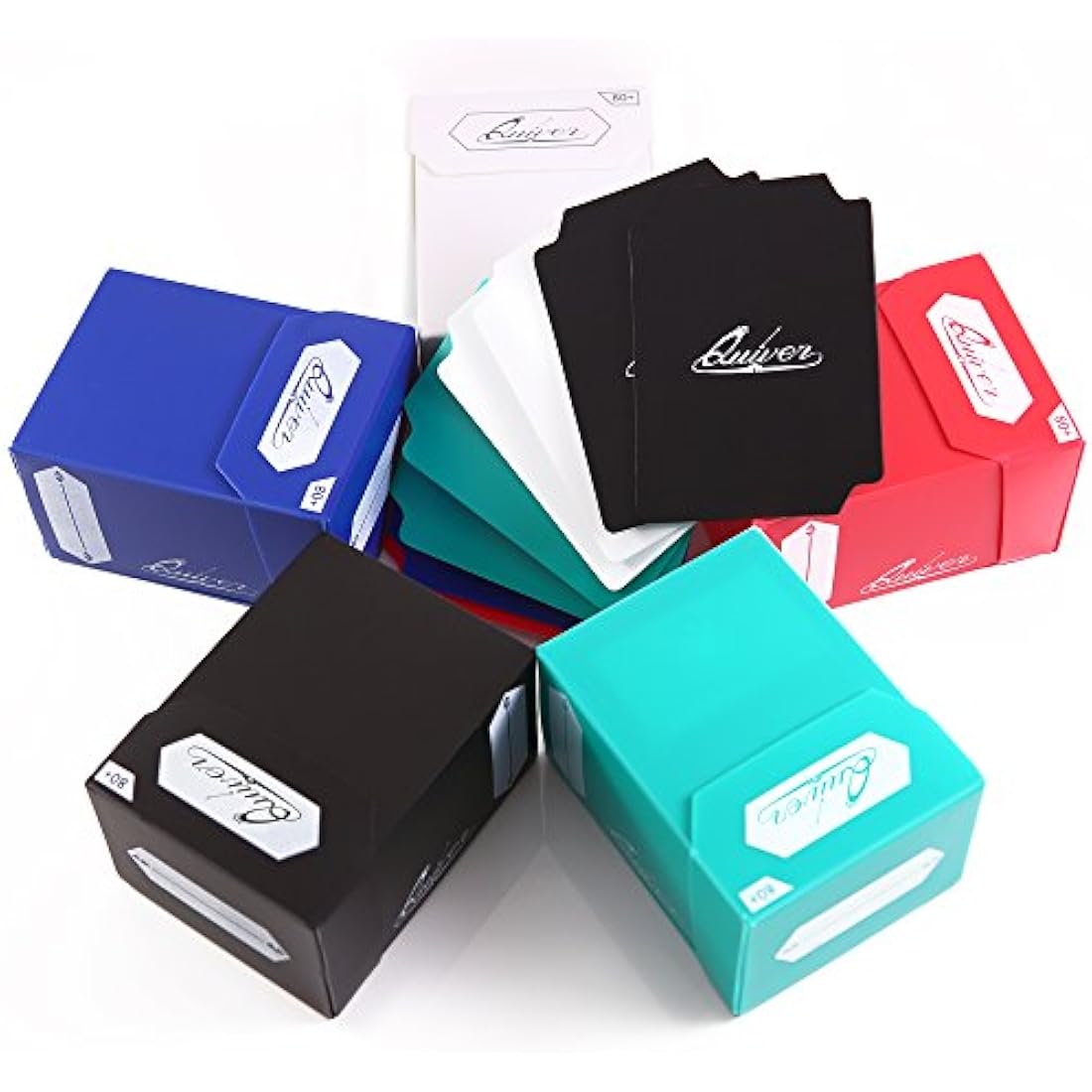 Quiver Time 80+ Deck Blocks - Set of 5 TCG Card Boxes for MTG & Pokemon