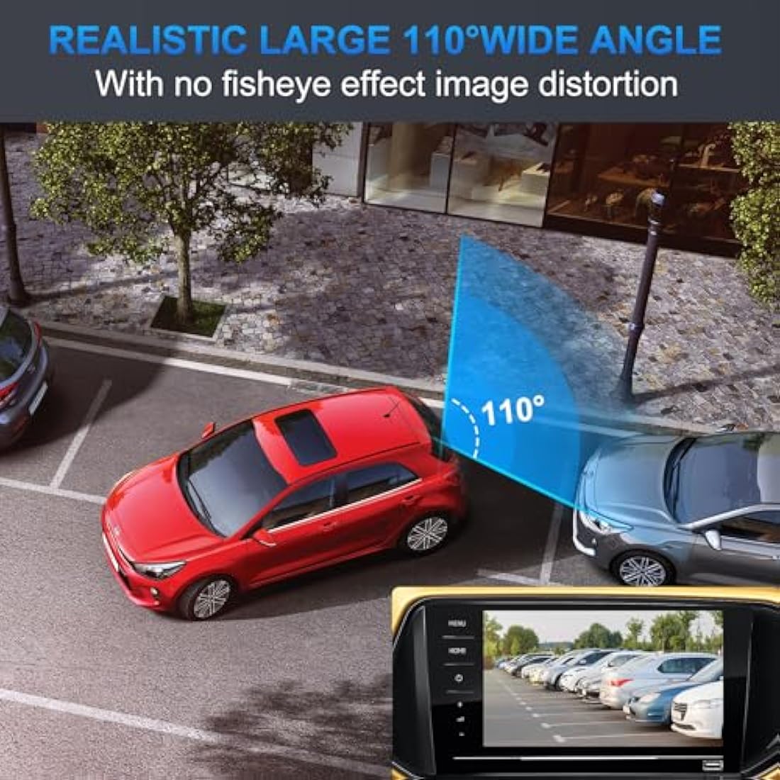 PARKVISION HD Reverse Camera – Adjustable Rear View with Parking Lines