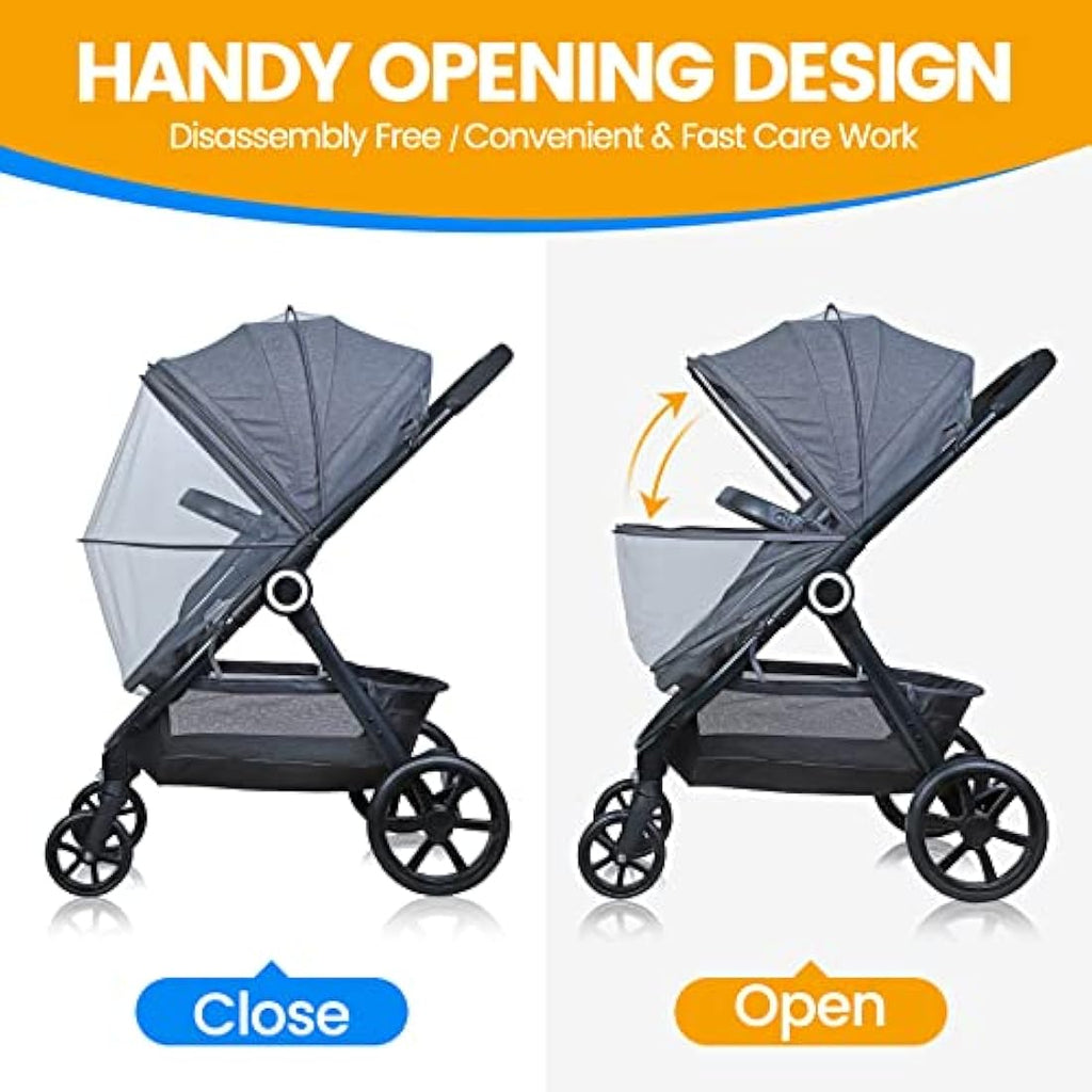 Orzbow Universal Baby Mosquito Net for Strollers | Breathable Mesh Cover