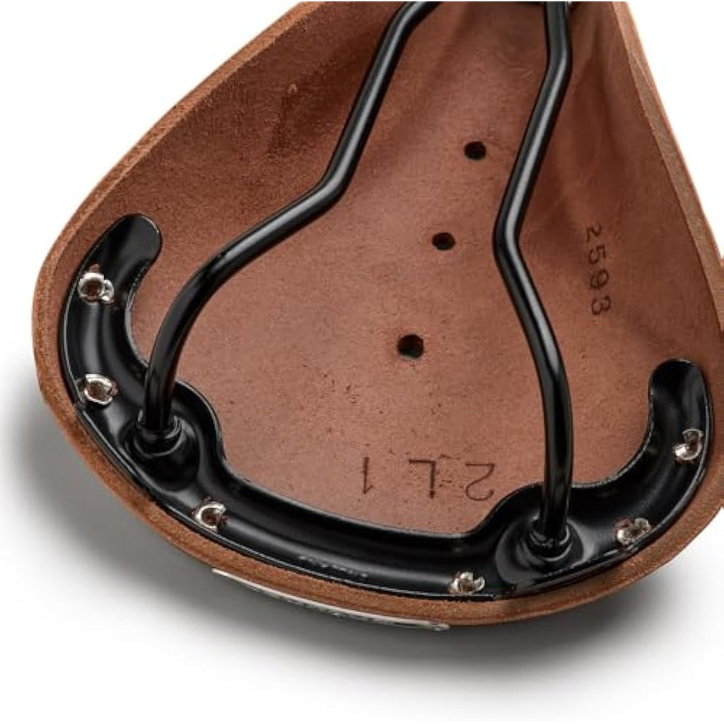 Brooks England B17 Leather Bike Saddle – Handmade Black Steel Seat