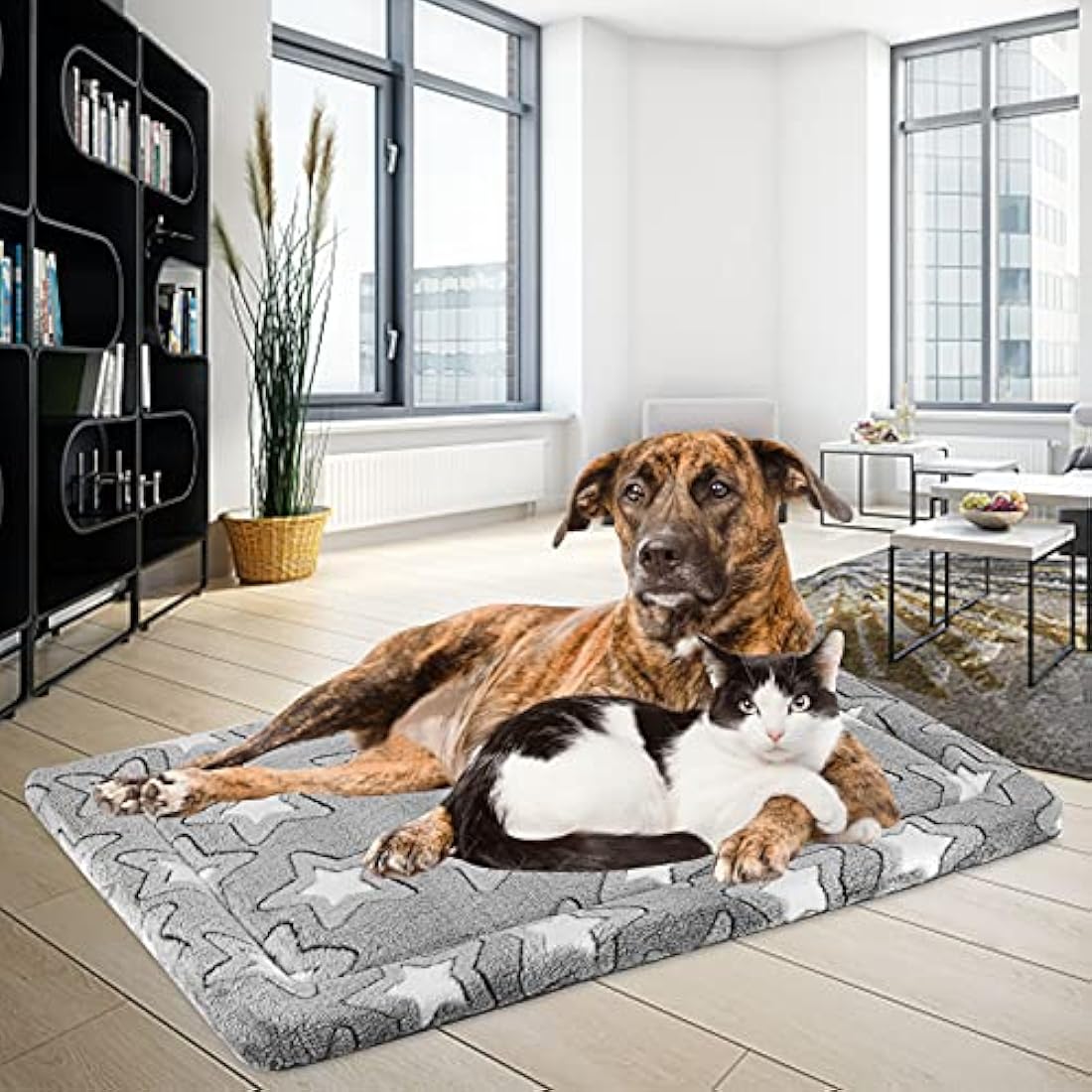 EMPSIGN XXXL Large Dog Bed – Reversible Cool & Warm Washable Crate Mat