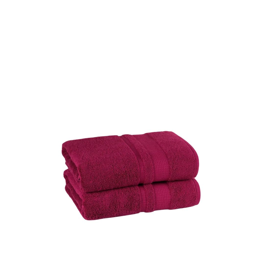 Sterling Mill 600 GSM Turkish Cotton Bath Sheets - Pack of 2 (100x150cm)