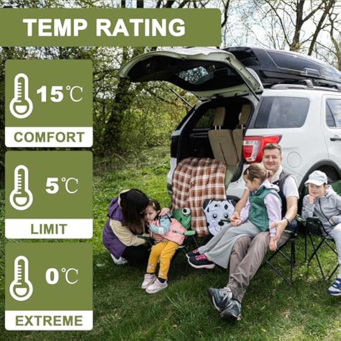 Agemore Double Flannel Sleeping Bag – Waterproof Queen 2 Person Camping Bag